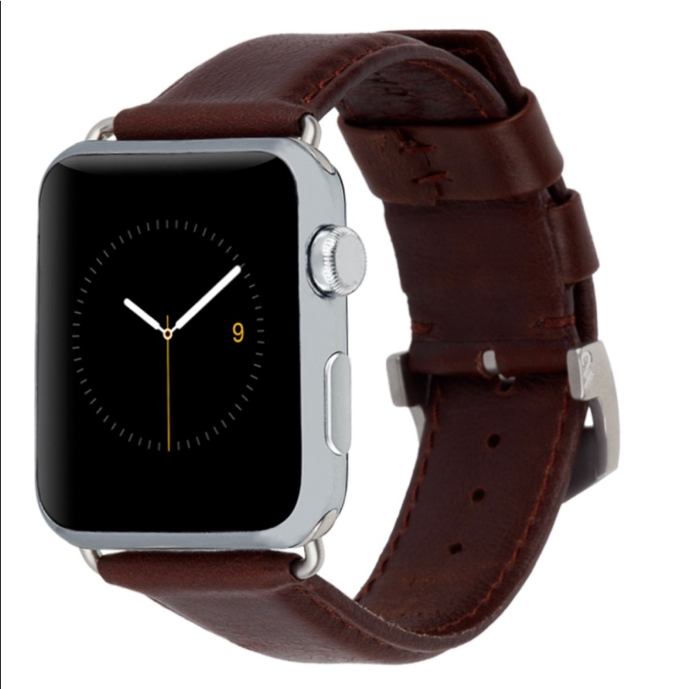 Brown Leather Apple Watch Band